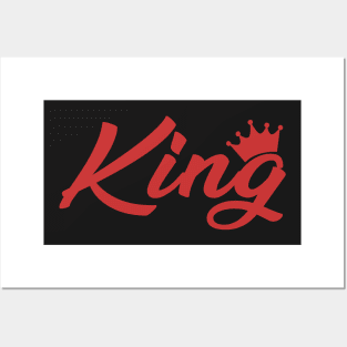 King with Crown Posters and Art